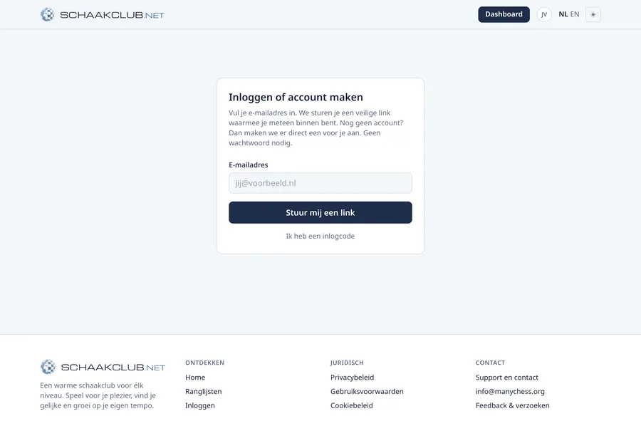 The sign-in screen: enter your email address.